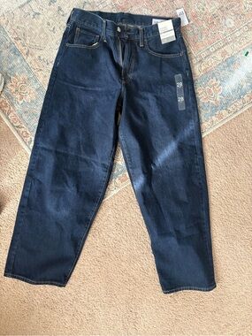 HAILEY BIEBER GAP EXTRA BAGGY DARK WASH